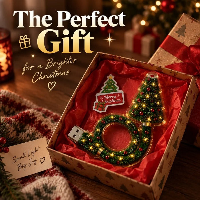 Arbolito Mágico Proyector USB de Navidad – Luces y Escenas Festivas en tus Paredes
