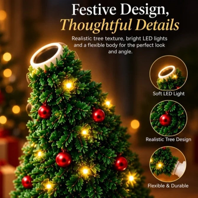 Arbolito Mágico Proyector USB de Navidad – Luces y Escenas Festivas en tus Paredes